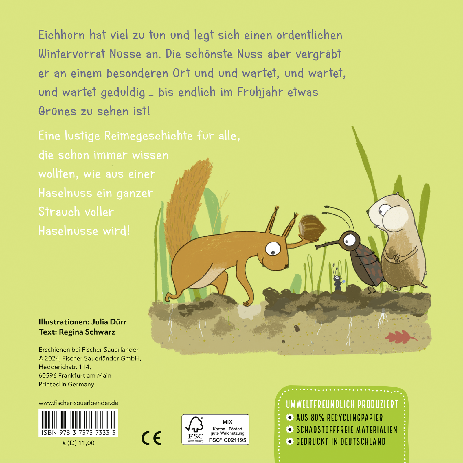 Rückseitencover Eine Haselnuss für dich!