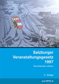 Vorderes Coverbild Salzburger Veranstaltungsgesetz 1997