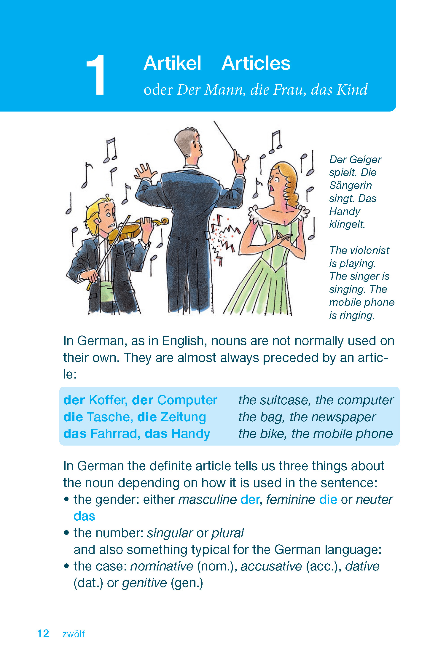Beispielinhalt (Bild) Langenscheidt German Grammar In A Nutshell