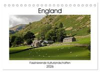 Vorderes Coverbild England - Faszinierende Kulturlandschaften (Tischkalender 2026 DIN A5 quer), CALVENDO Monatskalender