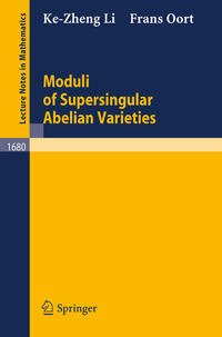 Vorderes Coverbild Moduli of Supersingular Abelian Varieties