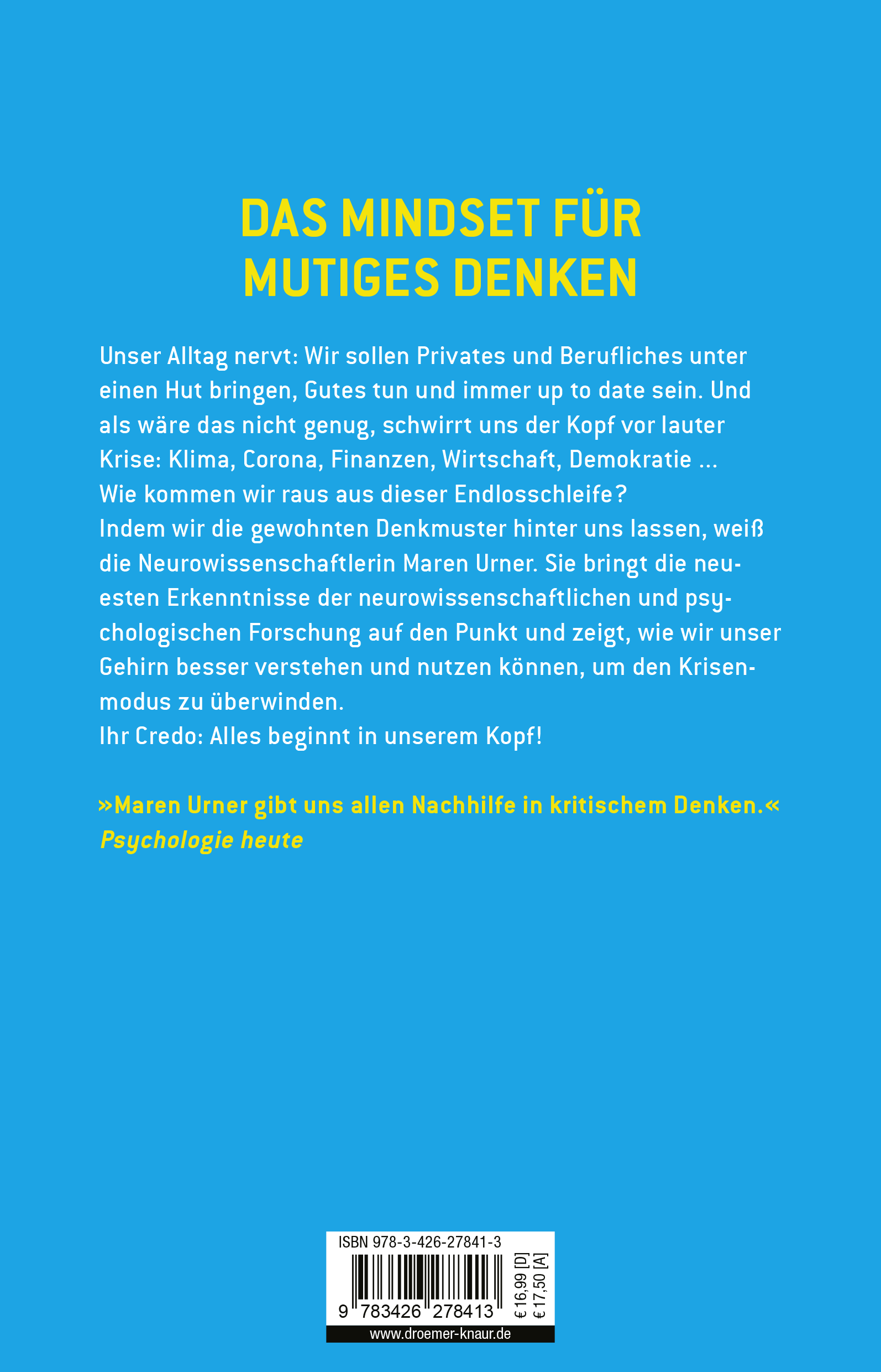 Rückseitencover Raus aus der ewigen Dauerkrise