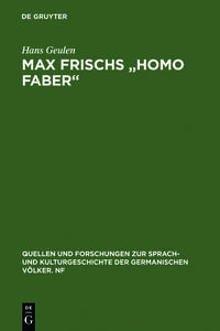 Vorderes Coverbild Max Frischs "Homo faber"