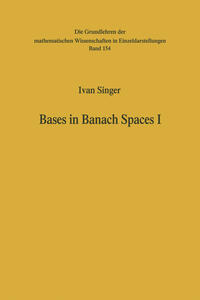 Vorderes Coverbild Bases in Banach Spaces I