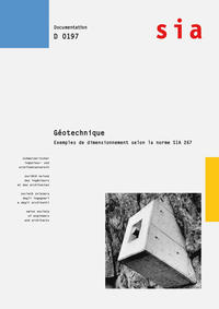Vorderes Coverbild Géotechnique - Exemples de dimensionnement selon la norme SIA 267