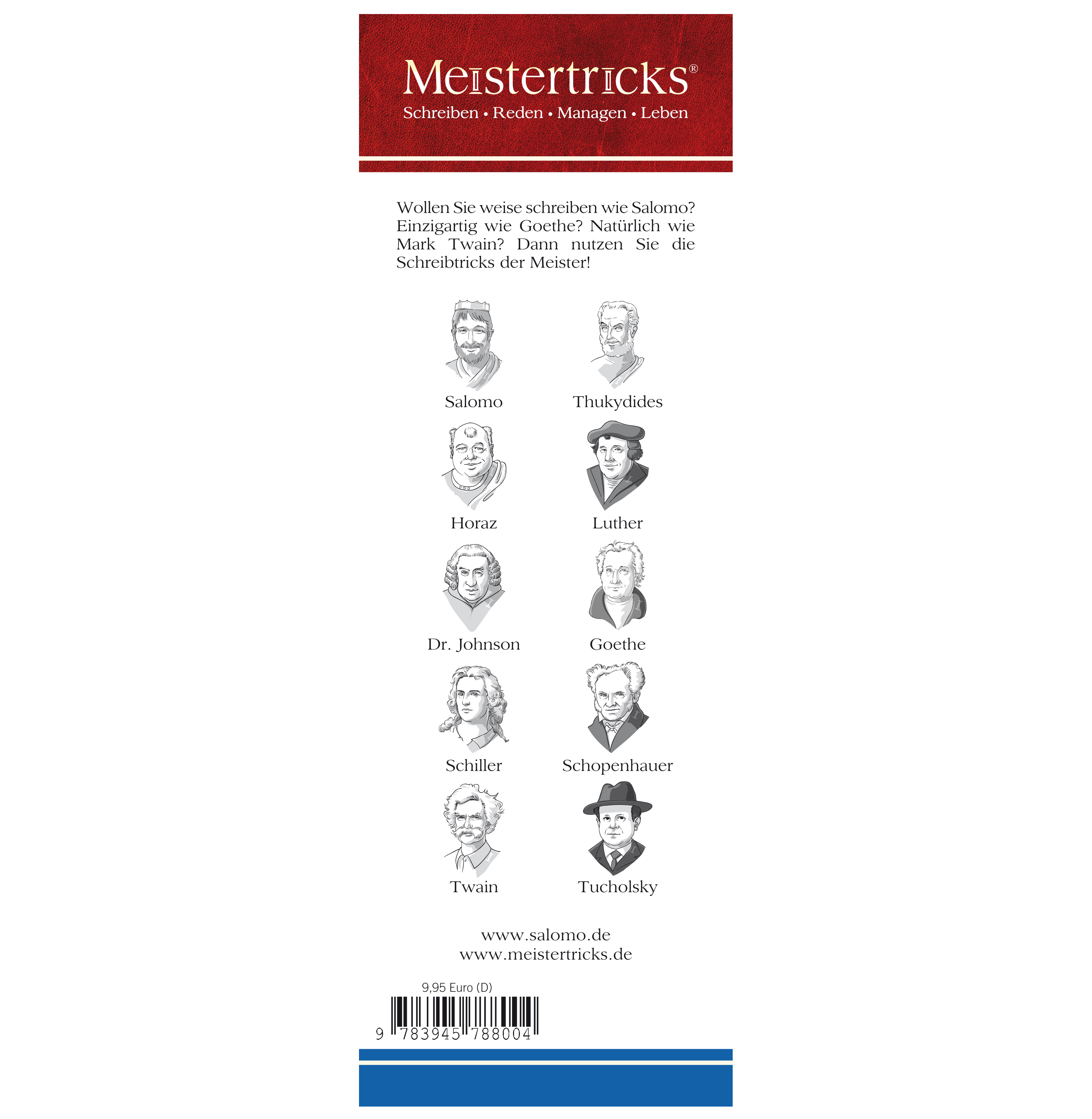 Rückseitencover Die Schreibtricks der Meister