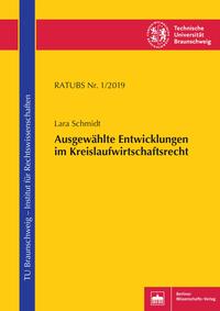 Vorderes Coverbild Ausgewählte Entwicklungen im Kreislaufwirtschaftsrecht