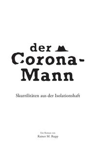 Vorderes Coverbild Der Corona-Mann