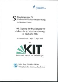 Vorderes Coverbild 108. Tagung der Studiengruppe elektronische Instrumentierung im Frühjahr 2017