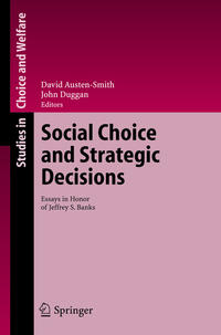Vorderes Coverbild Social Choice and Strategic Decisions
