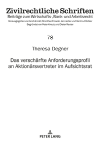 Vorderes Coverbild Das verschärfte Anforderungsprofil an Aktionärsvertreter im Aufsichtsrat