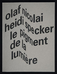Vorderes Coverbild Le pigment de la lumière