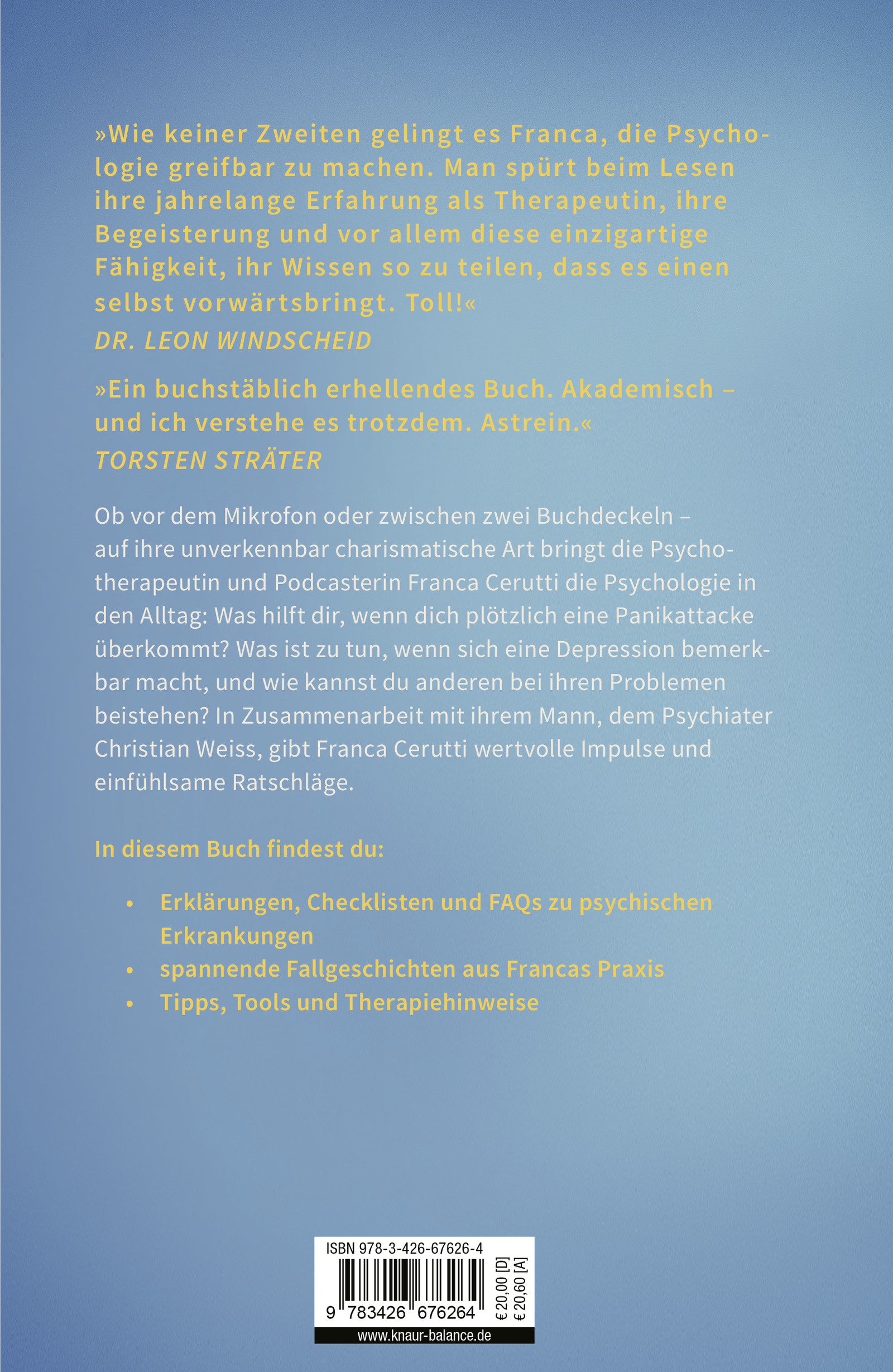 Rückseitencover Psychologie to go! Wie verrückt sind wir eigentlich?