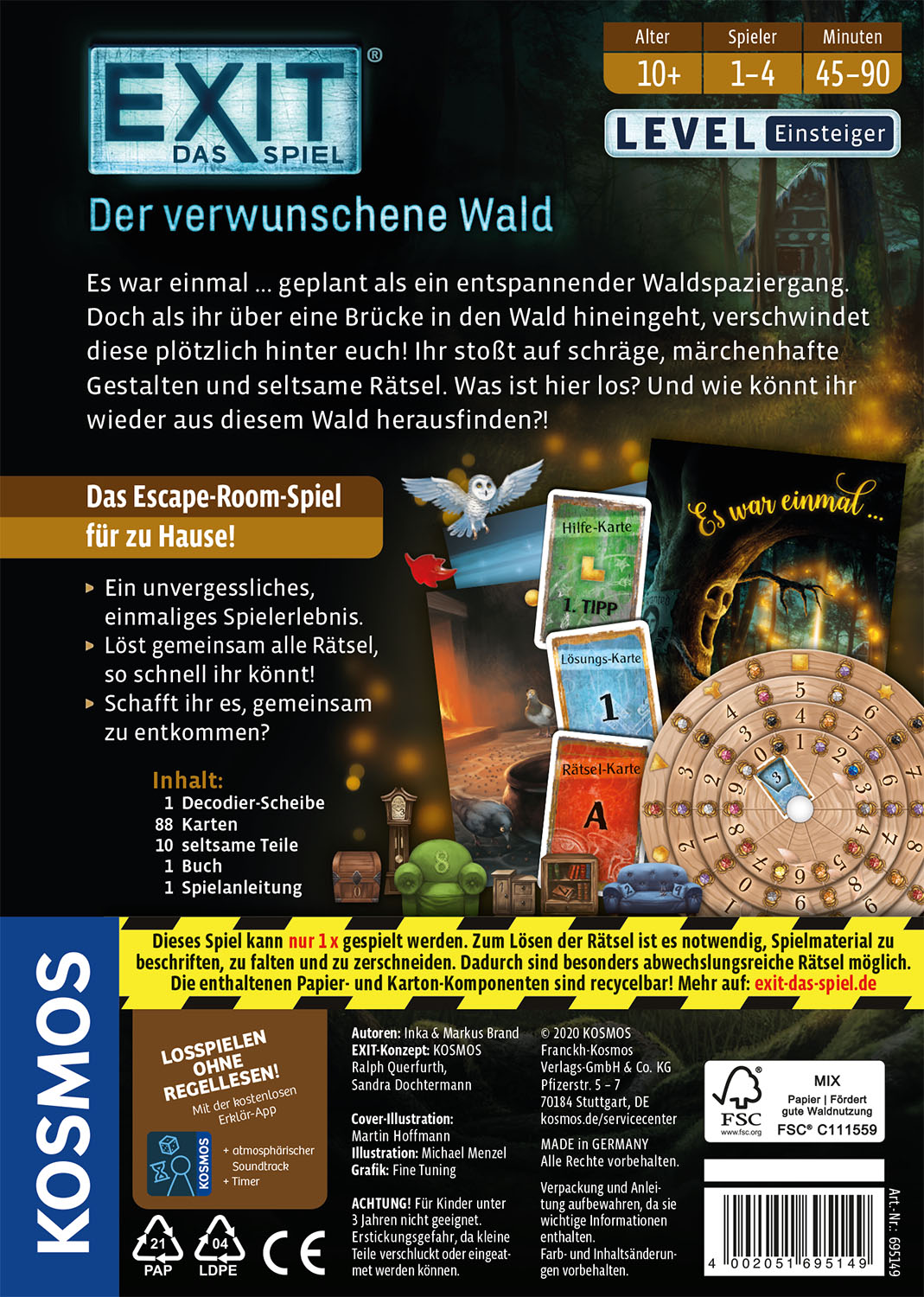 Rückseitencover EXIT® Der verwunschene Wald (E)