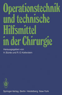Vorderes Coverbild Operationstechnik und technische Hilfsmittel in der Chirurgie