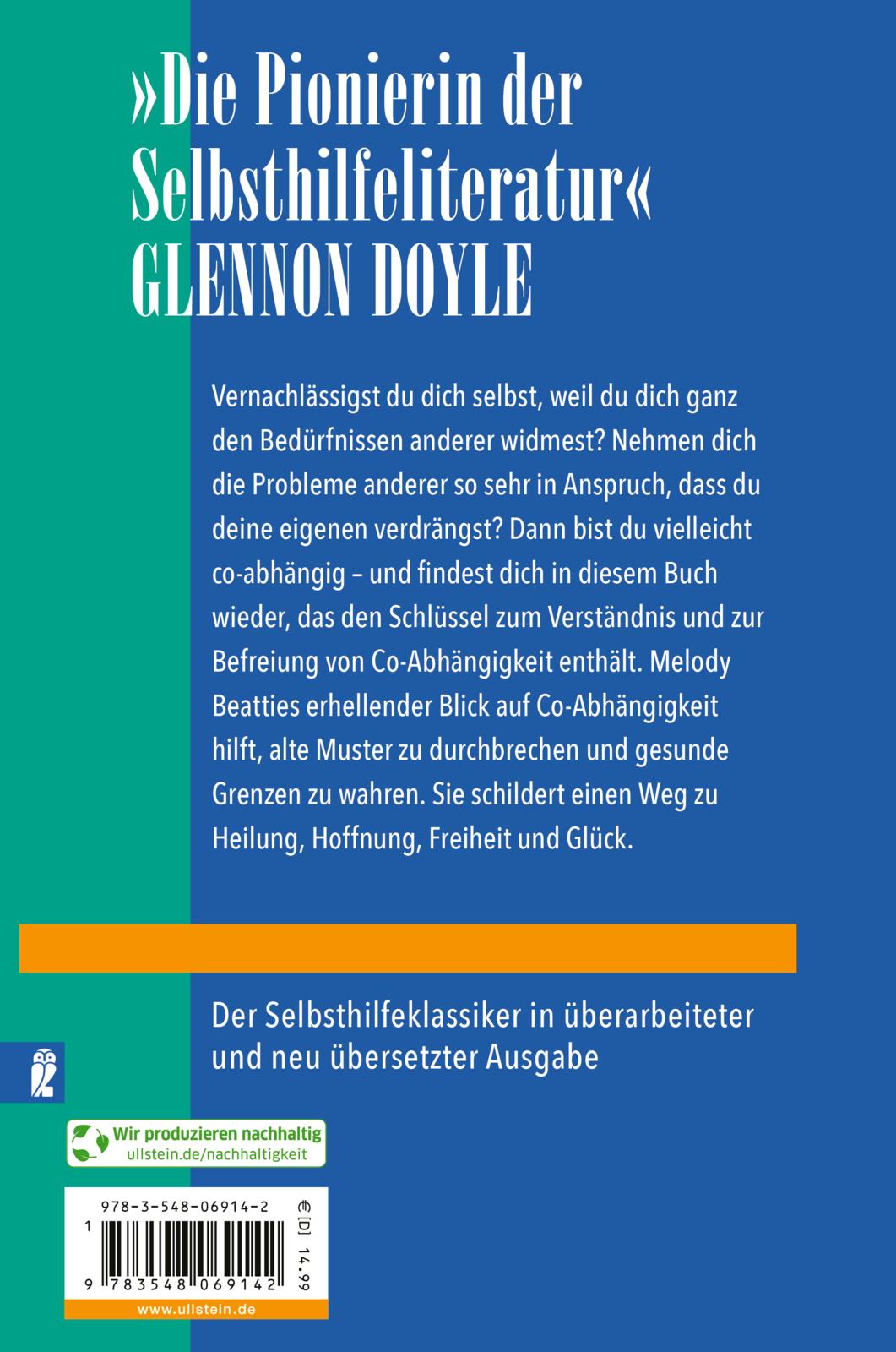 Rückseitencover Schluss mit der Co-Abhängigkeit