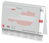 Vorderes Coverbild Schreibtischkalender Österreich klein 2026
