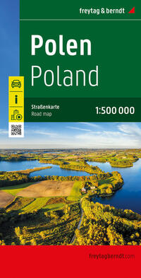 Vorderes Coverbild Polen, Straßenkarte 1:500.000, freytag & berndt