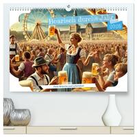 Vorderes Coverbild Boarisch durchs Jahr - Feste Bräuche und Lebenslust (hochwertiger Premium Wandkalender 2026 DIN A2 quer), Kunstdruck in Hochglanz