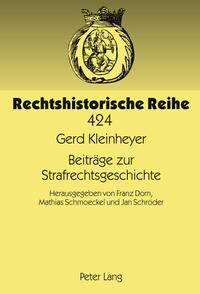 Vorderes Coverbild Beiträge zur Strafrechtsgeschichte