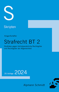 Vorderes Coverbild Skript Strafrecht BT 2