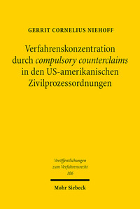 Vorderes Coverbild Verfahrenskonzentration durch compulsory counterclaims in den US-amerikanischen Zivilprozessordnungen