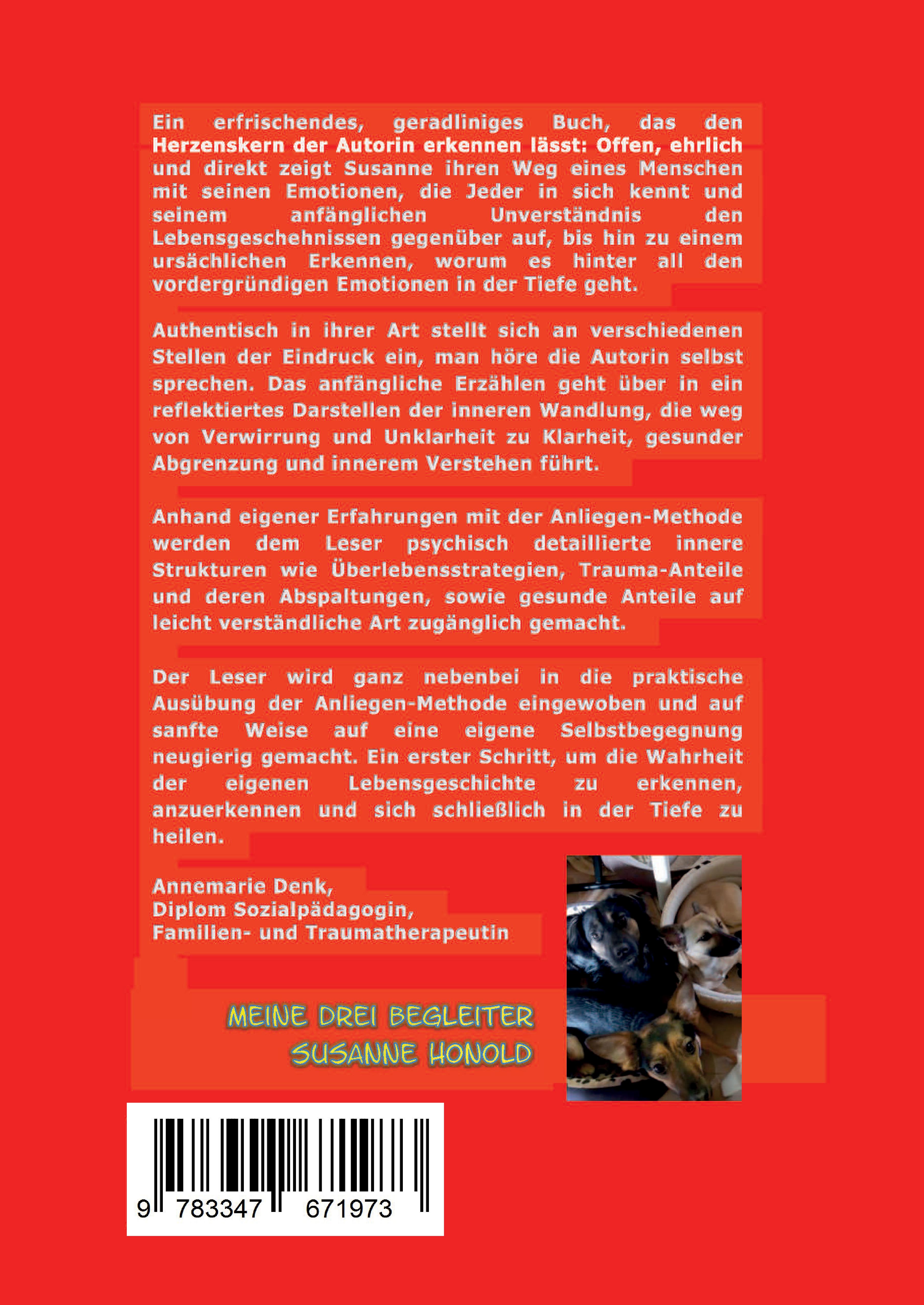 Rückseitencover ICH BIN WERTVOLL - Ich zeige mich, wie ich bin
