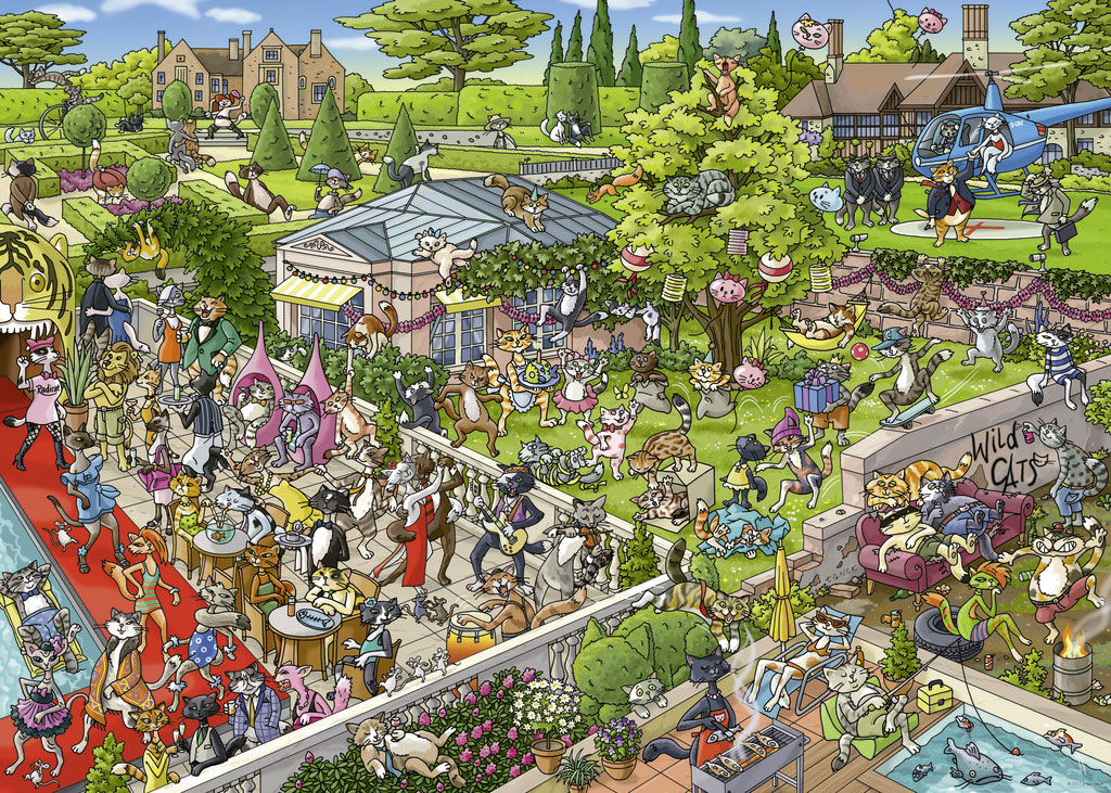 Beispielinhalt (Bild) Party Cats Puzzle