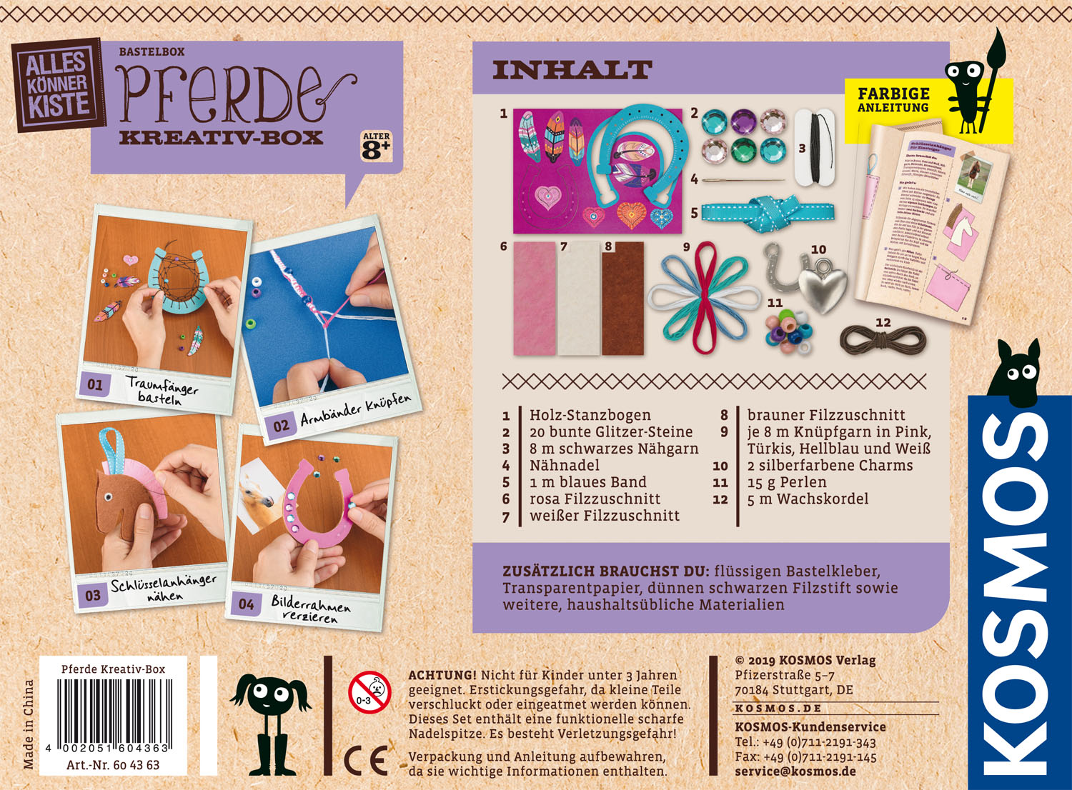 Rückseitencover Pferde Kreativbox
