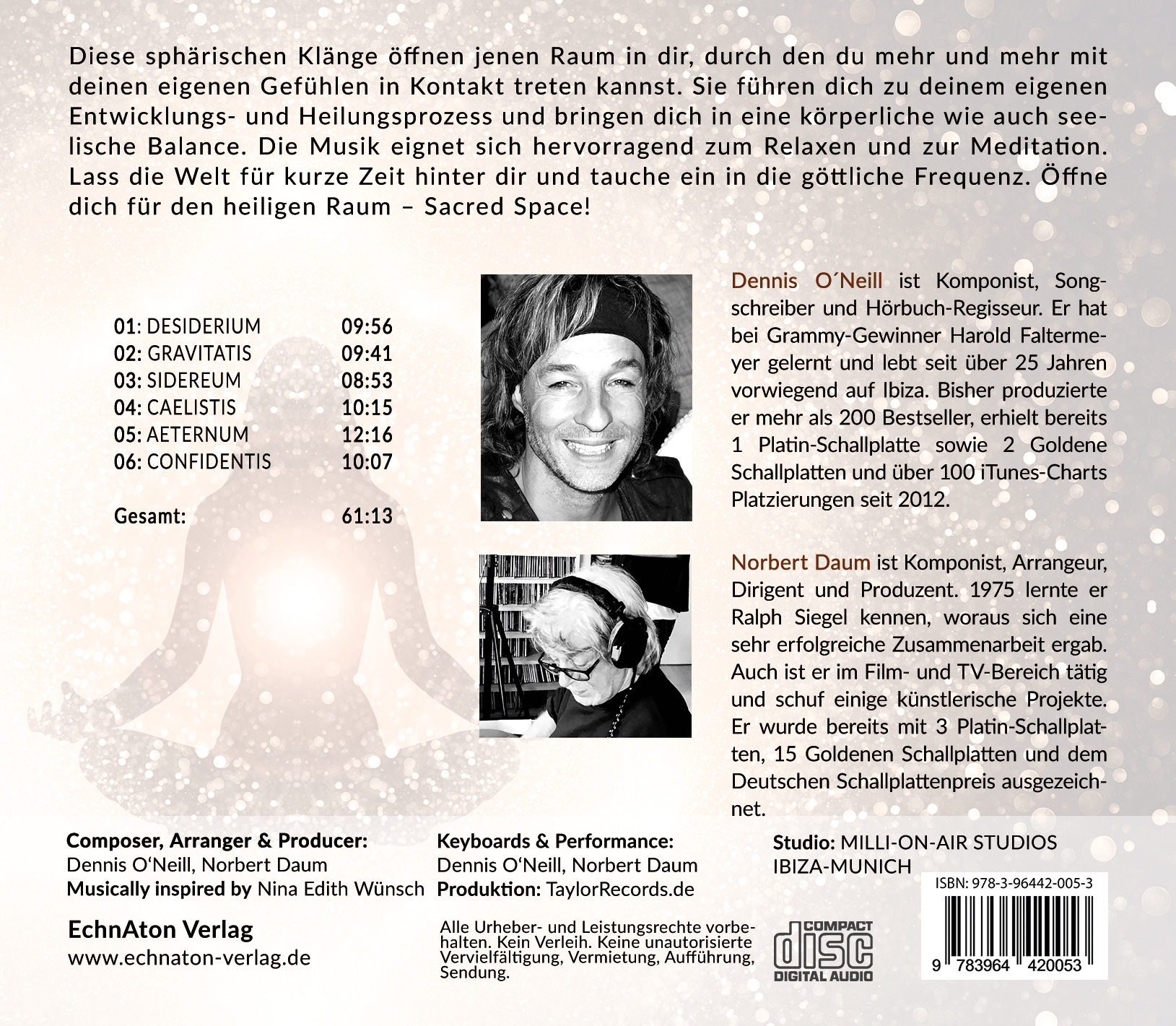Rückseitencover SACRED SPACE - Vol. 01