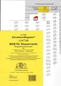 Vorderes Coverbild DürckheimRegister® BGB im Steuerrecht, Gesetze und §§ , OHNE Stichworte