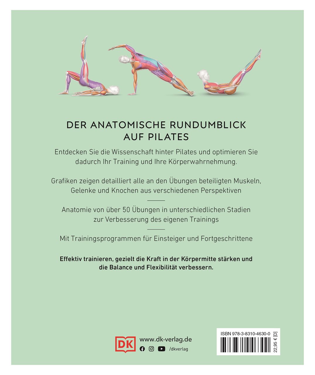 Rückseitencover Pilates - Die Anatomie verstehen