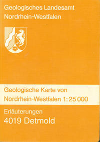 Vorderes Coverbild Geologische Karten von Nordrhein-Westfalen 1:25000 / Detmold