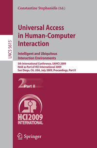 Vorderes Coverbild Universal Access in Human-Computer Interaction. Intelligent and Ubiquitous Interaction Environments