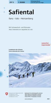 Vorderes Coverbild 257S Safiental Schneesportkarte