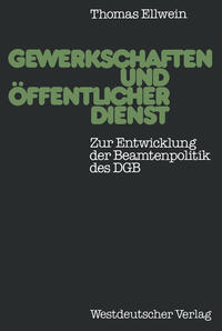 Vorderes Coverbild Gewerkschaften und öffentlicher Dienst