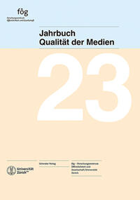 Vorderes Coverbild Jahrbuch Qualität der Medien 2023