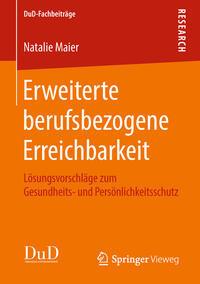 Vorderes Coverbild Erweiterte berufsbezogene Erreichbarkeit