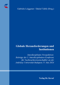 Vorderes Coverbild Globale Herausforderungen und Institutionen