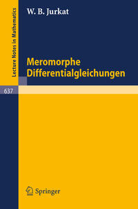 Vorderes Coverbild Meromorphe Differentialgleichungen