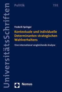 Vorderes Coverbild Kontextuale und individuelle Determinanten strategischen Wahlverhaltens