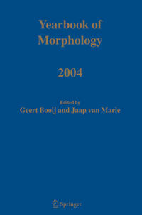 Vorderes Coverbild Yearbook of Morphology 2004