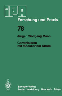 Vorderes Coverbild Galvanisieren mit moduliertem Strom