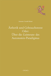 Vorderes Coverbild Ästhetik und Gebrauchstexte