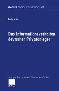 Vorderes Coverbild Das Informationsverhalten deutscher Privatanleger