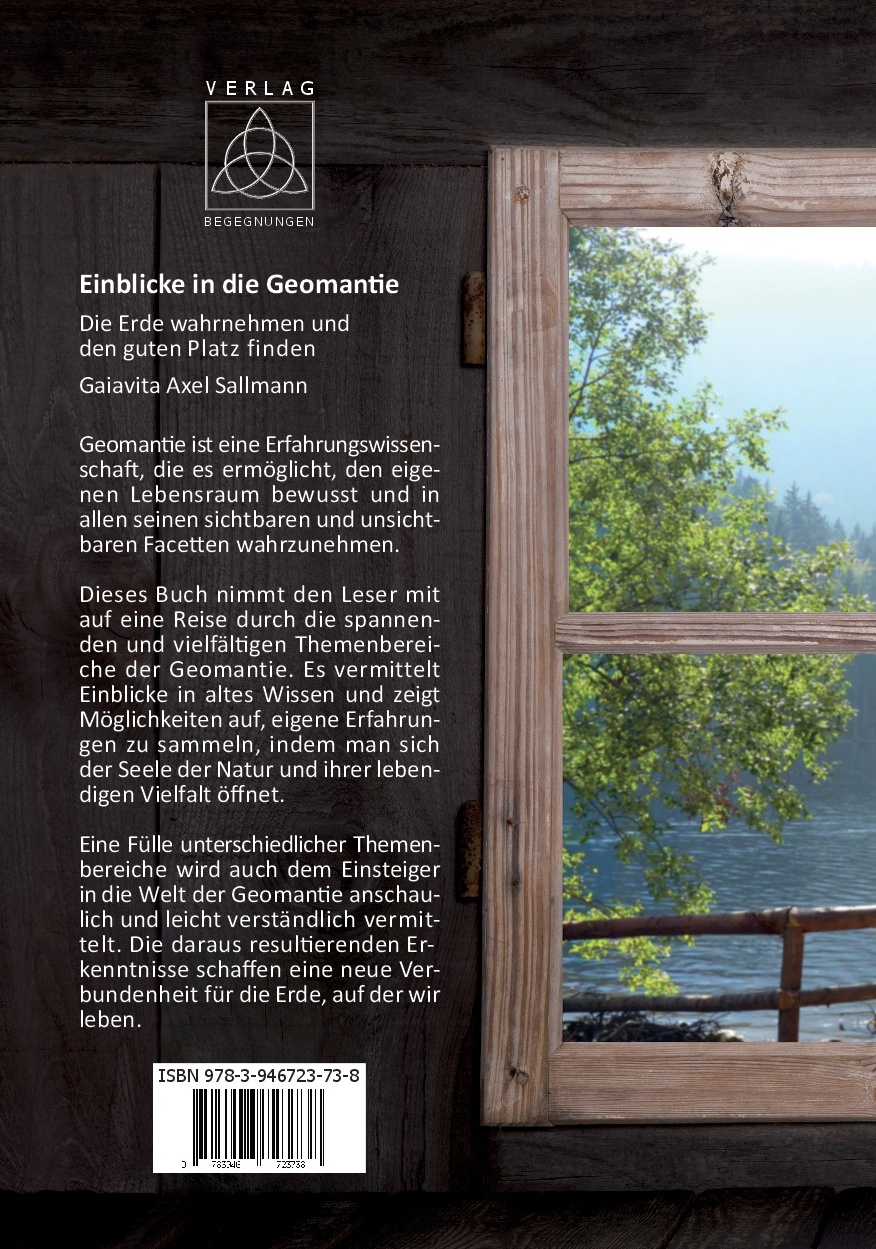Rückseitencover Einblicke in die Geomantie - Das Einsteigerbuch
