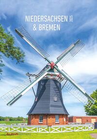 Vorderes Coverbild Alpha Edition - Niedersachsen und Bremen 2025 Bildkalender, 23,7x34cm, Wandkalender mit Bilder aus Niedersachsen & Bremen, deutsches Kalendarium und Ferientermine DE/AT/CH