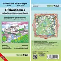 Vorderes Coverbild Eifelwandern 1 - Hohes Venn, Hürtgenwald, Rurtal