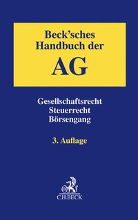 Vorderes Coverbild Beck'sches Handbuch der AG