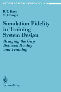 Vorderes Coverbild Simulation Fidelity in Training System Design